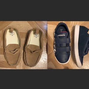 2 pairs of kid boy shoes